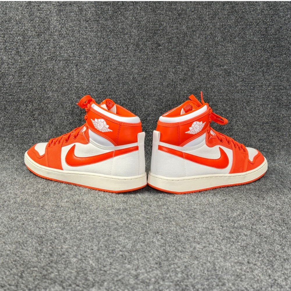 Jordan 1 Retro AJKO Shoes Men's 9 Rush Orange White Retro Athletic Sneakers - Picture 8 of 15